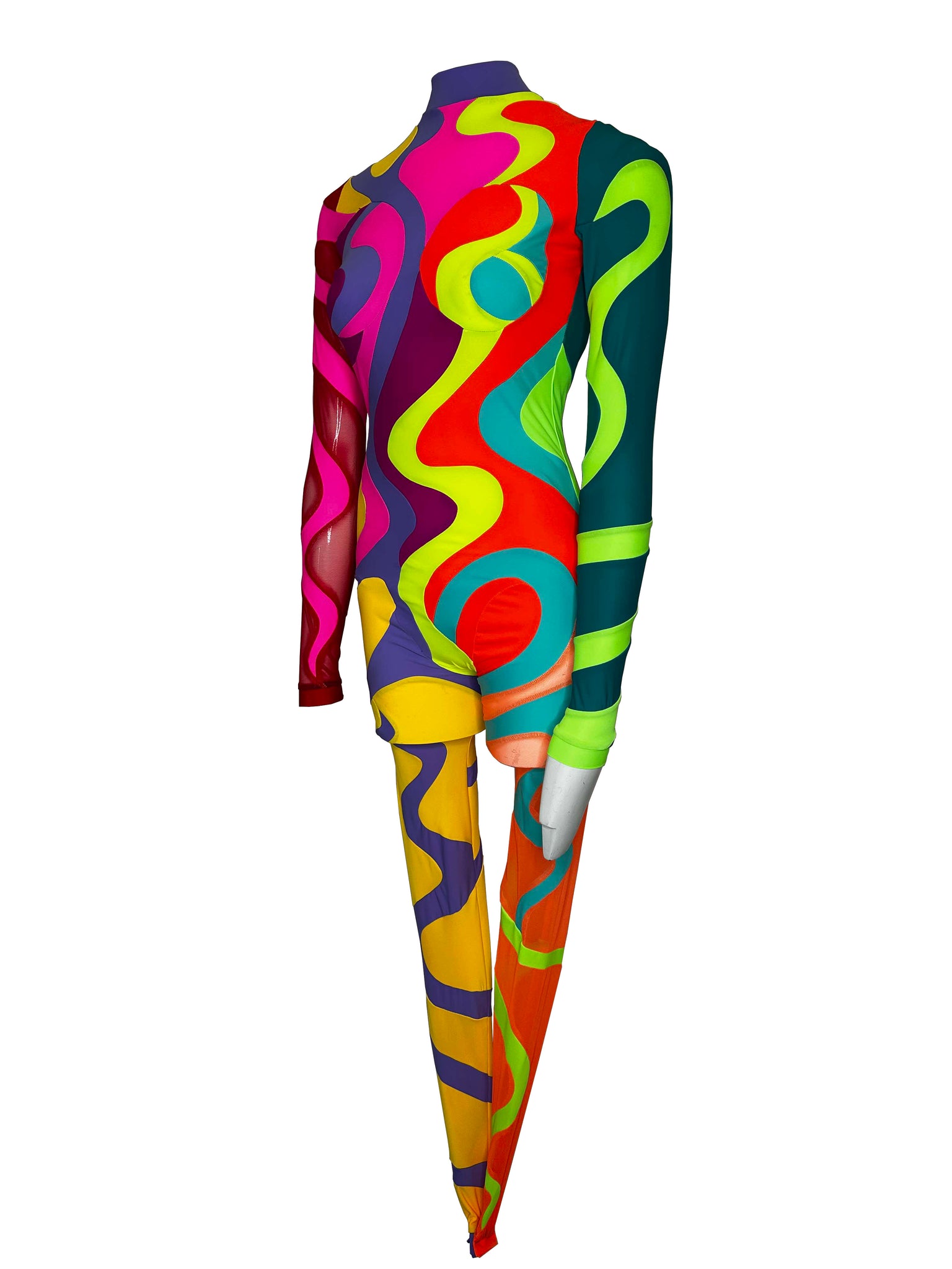 'Multicoloured Swirl' Catsuit #5