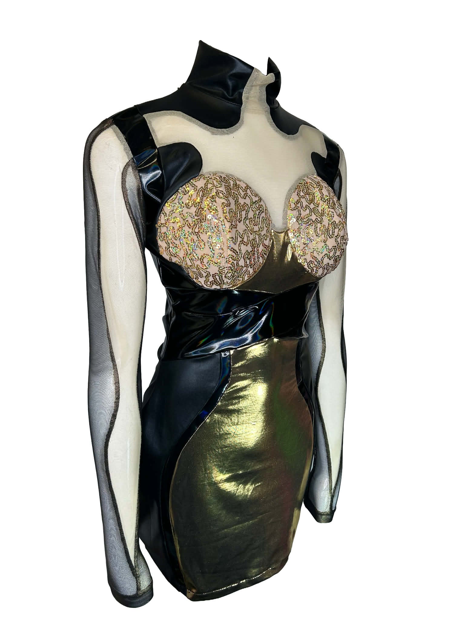 Humanoid Party Dress - GOLD