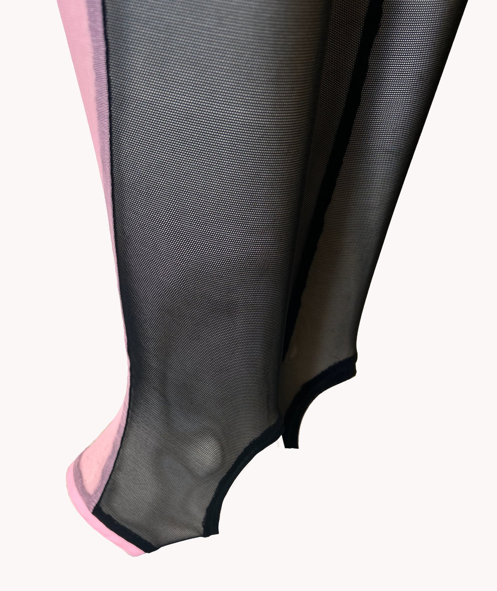 VEE Halter Bodysuit in Bubblebum Pink & Black