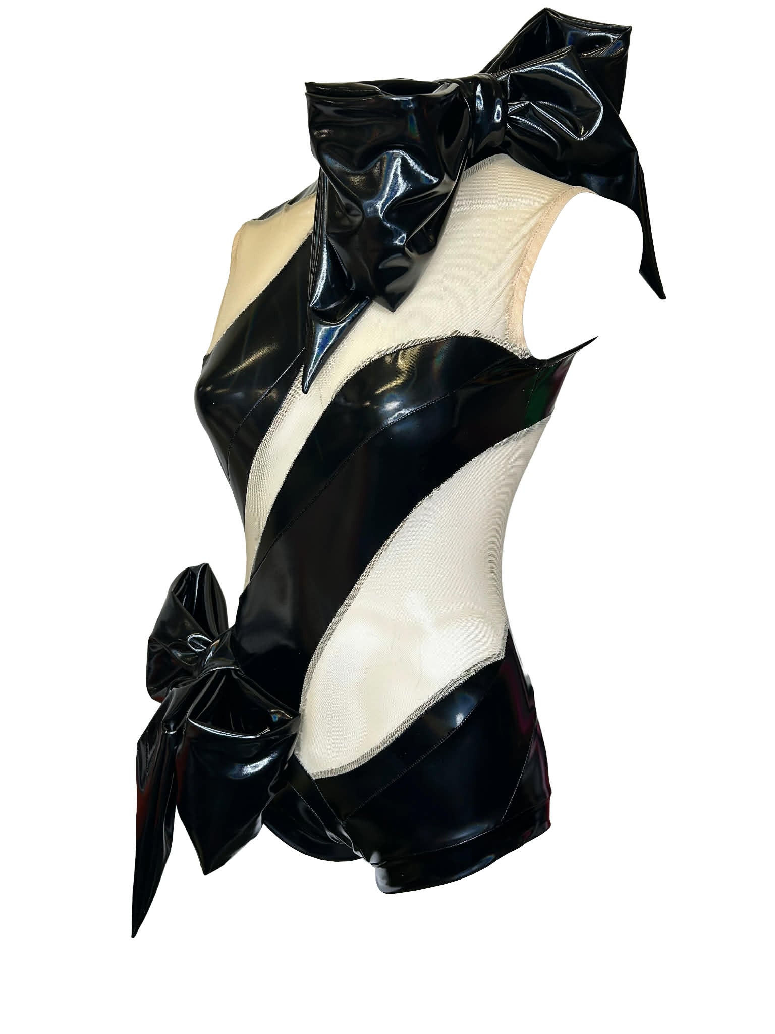 Body Wrapped Ribbon Gift Wrapped Body in Black – simon preen