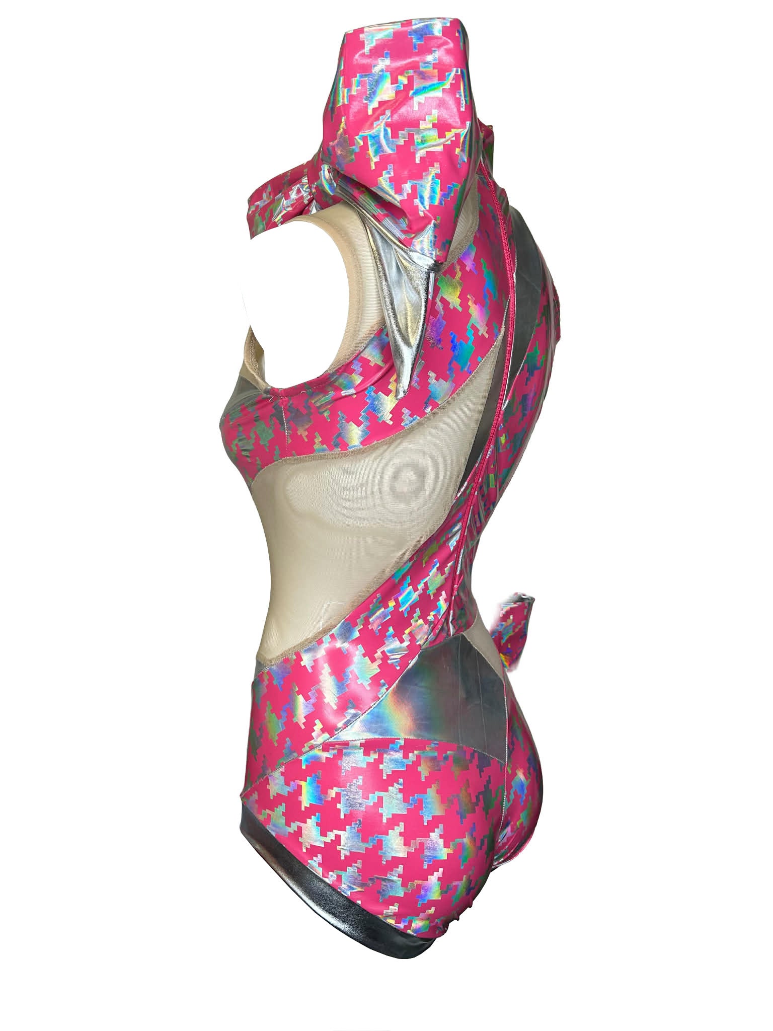 Gift Wrapped Body in Pink/Silver