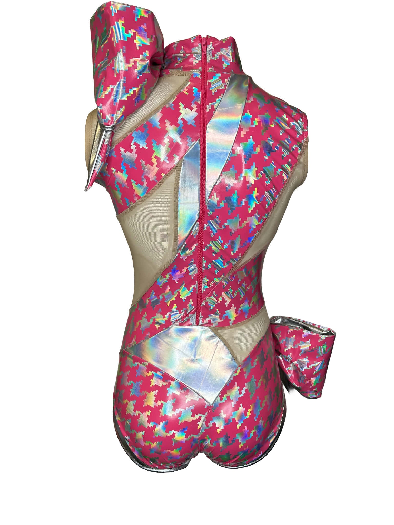 Gift Wrapped Body in Pink/Silver