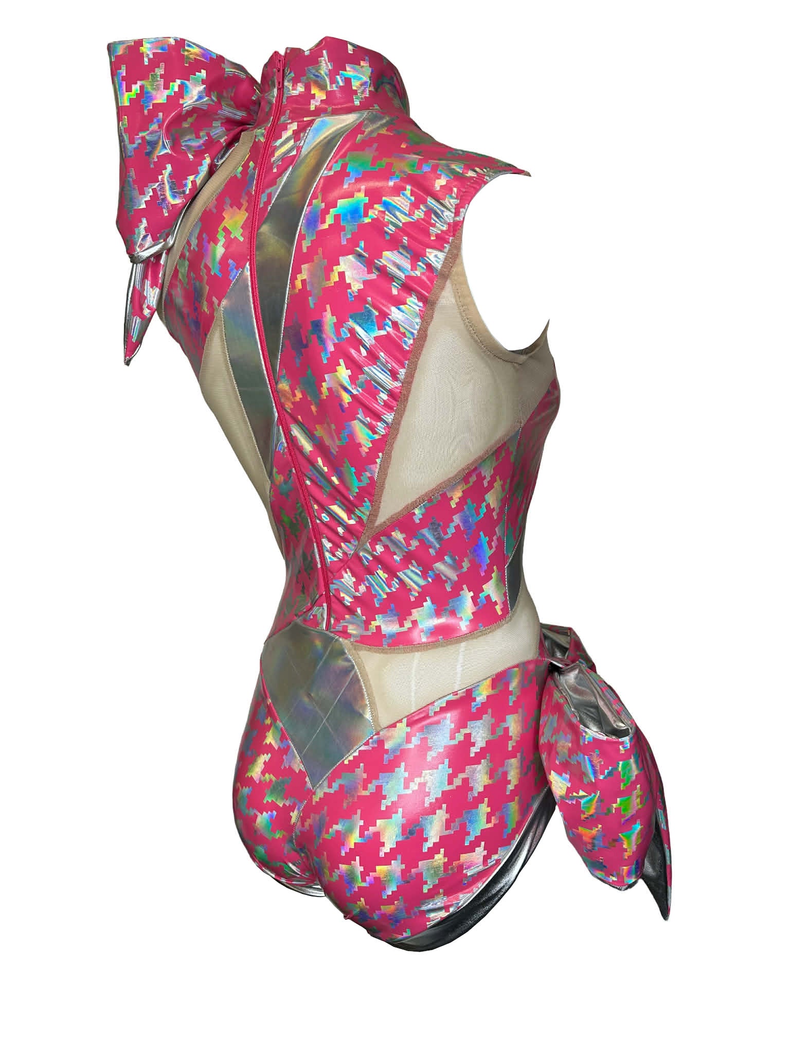 Gift Wrapped Body in Pink/Silver